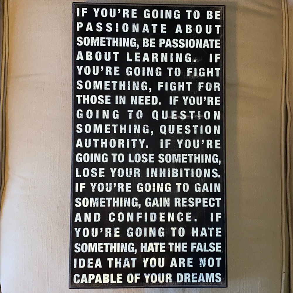 Home decor sign